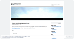 Desktop Screenshot of guysforjesus.wordpress.com