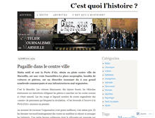 Tablet Screenshot of cestquoilhistoire.wordpress.com