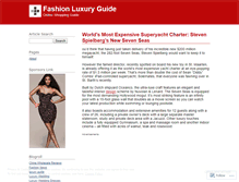 Tablet Screenshot of fashionluxuryguide.wordpress.com