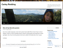 Tablet Screenshot of carleyredding.wordpress.com