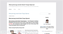 Desktop Screenshot of obatjantunglemahalamitanpaoperasiel.wordpress.com