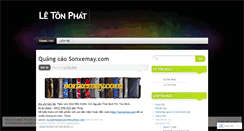 Desktop Screenshot of letonphat.wordpress.com