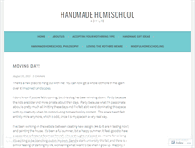 Tablet Screenshot of handmadehomeschool.wordpress.com