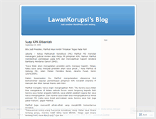 Tablet Screenshot of lawankorupsi.wordpress.com