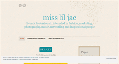 Desktop Screenshot of missliljac.wordpress.com