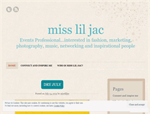 Tablet Screenshot of missliljac.wordpress.com