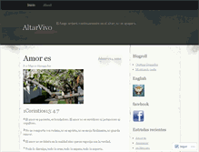Tablet Screenshot of altarvivo.wordpress.com