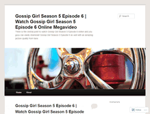 Tablet Screenshot of gossipgirlseason5episode6.wordpress.com