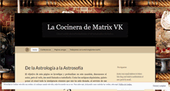 Desktop Screenshot of lacocineradematrixvk.wordpress.com