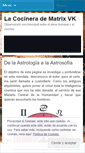 Mobile Screenshot of lacocineradematrixvk.wordpress.com