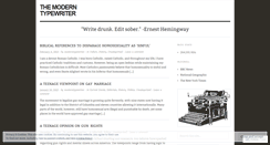 Desktop Screenshot of moderntypewriter.wordpress.com