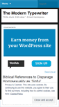 Mobile Screenshot of moderntypewriter.wordpress.com