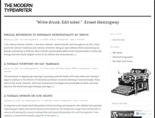 Tablet Screenshot of moderntypewriter.wordpress.com