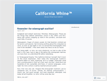 Tablet Screenshot of californiawhine.wordpress.com