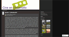 Desktop Screenshot of cineendesarrollo.wordpress.com