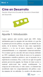 Mobile Screenshot of cineendesarrollo.wordpress.com