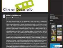 Tablet Screenshot of cineendesarrollo.wordpress.com