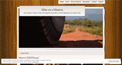 Desktop Screenshot of mikemissions.wordpress.com