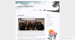 Desktop Screenshot of climatejusticenow.wordpress.com