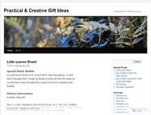 Tablet Screenshot of frugalgiftideas.wordpress.com