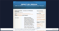 Desktop Screenshot of impactgelinsoles.wordpress.com