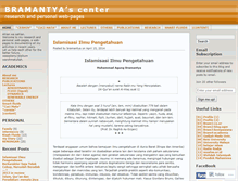 Tablet Screenshot of bramantya.wordpress.com