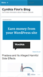 Mobile Screenshot of cynthiafinn.wordpress.com