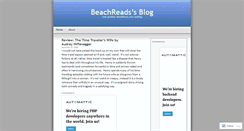 Desktop Screenshot of beachreads.wordpress.com