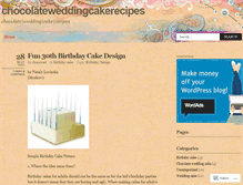 Tablet Screenshot of chocolateweddingcakerecipes.wordpress.com