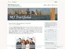 Tablet Screenshot of mjportfolio.wordpress.com
