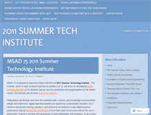 Tablet Screenshot of msad75summertechnologyinstitute.wordpress.com