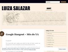 Tablet Screenshot of luizasalazar.wordpress.com