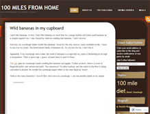 Tablet Screenshot of 100milesfromhome.wordpress.com