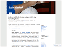 Tablet Screenshot of louisewoodcock.wordpress.com