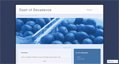 Desktop Screenshot of dashofdecadence.wordpress.com