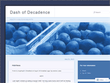 Tablet Screenshot of dashofdecadence.wordpress.com