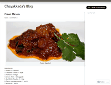Tablet Screenshot of chayakkada.wordpress.com