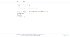 Desktop Screenshot of faithrochellesermons.wordpress.com