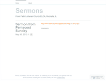 Tablet Screenshot of faithrochellesermons.wordpress.com