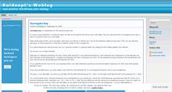 Desktop Screenshot of kuldeept.wordpress.com
