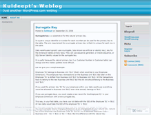 Tablet Screenshot of kuldeept.wordpress.com