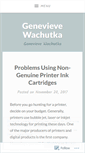 Mobile Screenshot of genevievewachutka.wordpress.com