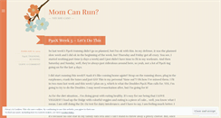 Desktop Screenshot of momcanrun.wordpress.com