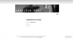 Desktop Screenshot of harrisonefort.wordpress.com