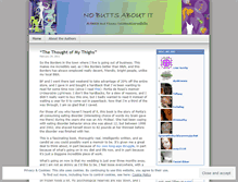 Tablet Screenshot of nobuttsaboutit.wordpress.com