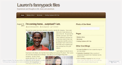 Desktop Screenshot of laurensfannypackfiles.wordpress.com