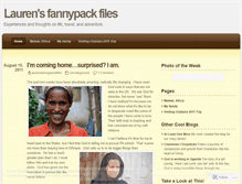 Tablet Screenshot of laurensfannypackfiles.wordpress.com
