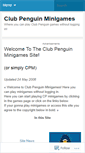 Mobile Screenshot of clubpenguinminigames.wordpress.com