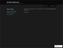 Tablet Screenshot of andrewblackman.wordpress.com