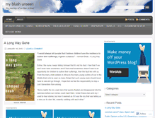 Tablet Screenshot of blushunseen.wordpress.com